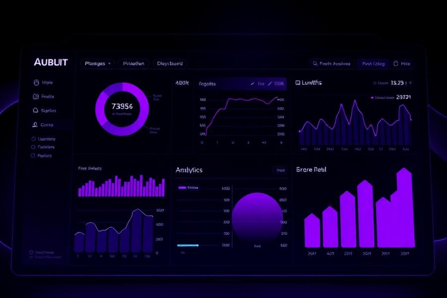 Case study cover: AI automation system for an e-commerce brand showing dashboards and product flows
